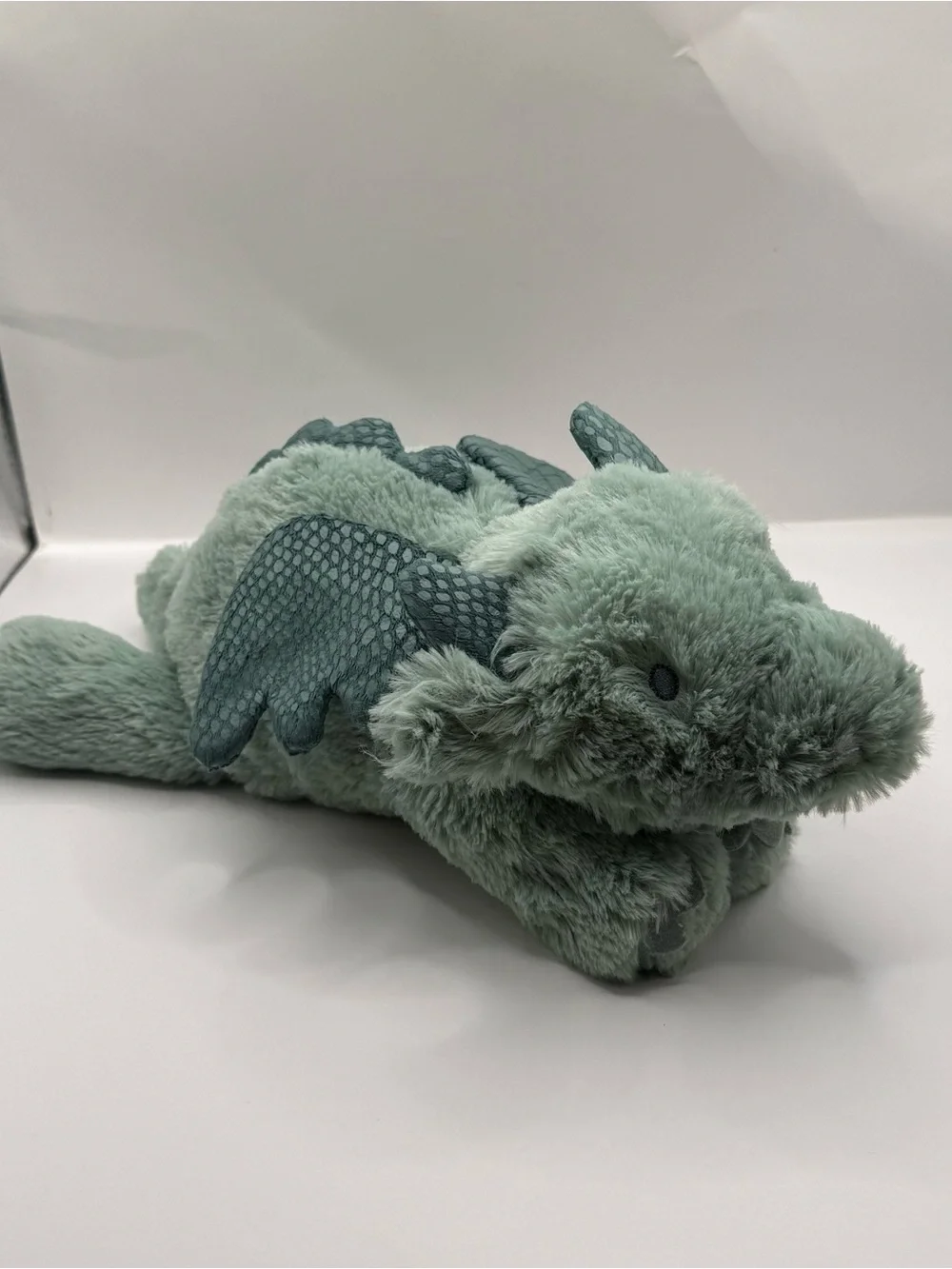 Carters Sage Green Dragon Dinosaur Stuffed Animal Plush